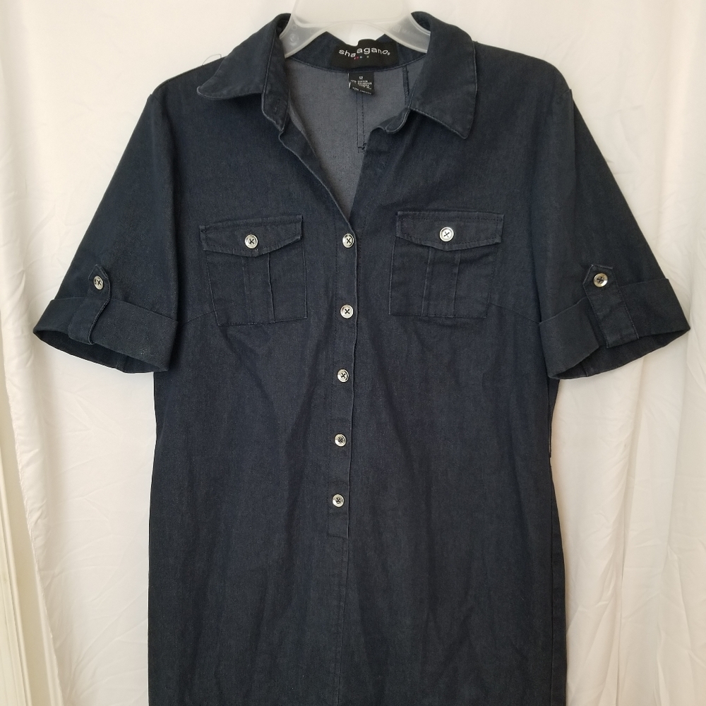 Sharagano Denim Dress